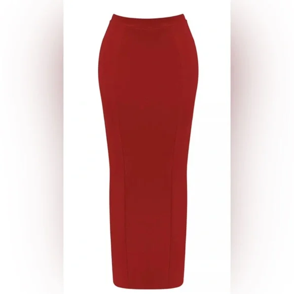 NEW House of CB Nayara skirt in Red size S - Picture 3 of 5